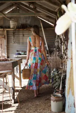 Zimmermann Bells Tie Front Long Dress Floral Size 1 / Au 10  for rent on The Volte - image 4