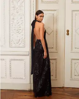 Alamour Maria Dress Black Sequin Size M/ Au 10 for rent on The Volte - image 10