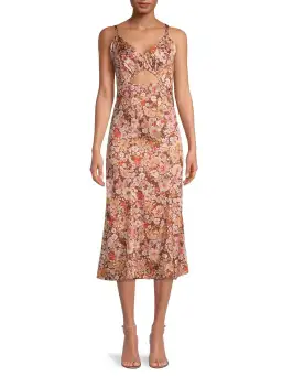 Hansen & Gretel Bisset Floral Midi Dress Print Size XS/ AU 6