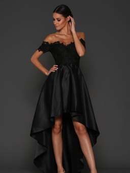 Elle Zeitoune Rosie Strapless Black Lace Dress Size 10 for rent on The Volte - image 1