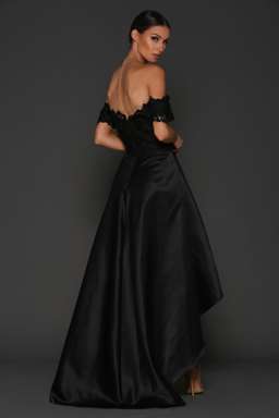 Elle Zeitoune Rosie Strapless Black Lace Dress Size 10 for rent on The Volte - image 2
