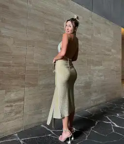 Eliya the Label Aphrodite Dress in Gold Size 6 for rent on The Volte - image 5