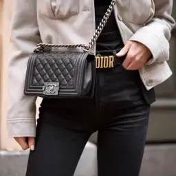 Dior 2022 D Fence Belt Black 80cm for rent on The Volte - image 4