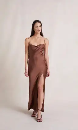 Bec & Bridge Annika Gown Brown Size 8  for rent on The Volte - image 1