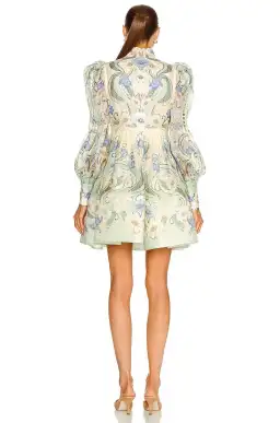 Zimmermann Rhythm Poppy Mini Dress Sage Noveau Size 0/Au 6 for rent on The Volte - image 2