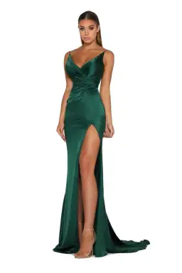 Portia and Scarlett Hugo Gown in Emerald Green Size 8