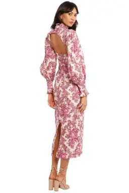 Alemais Isla Midi Dress Print Size 10 for rent on The Volte - image 3