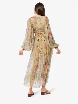 Zimmermann Melody Wrap Maxi Dress Floral Size 1/ AU 10 for rent on The Volte - image 3