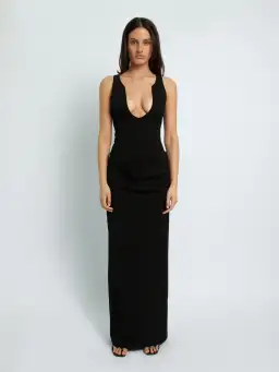Christoper Esber Arced Column Dress Black Size 12 for rent on The Volte - image 1