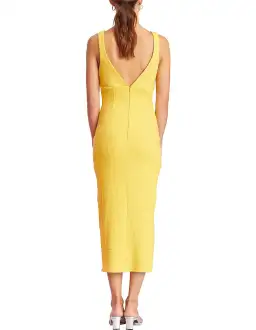 Bec & Bridge Cle'mence Midi Dress Yellow Size 8 for rent on The Volte - image 2