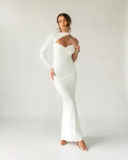 Arcina Ori Estelle Dress White Size S / AU 8 for rent on The Volte - image 0
