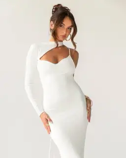 Arcina Ori Estelle Dress White Size S / AU 8 for rent on The Volte - image 1