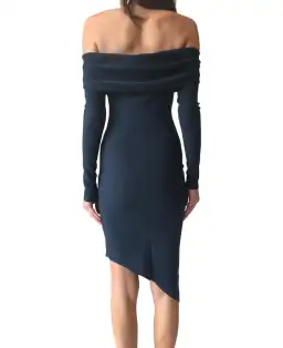 Bec & Bridge Florence Off The Shoulder Dress Blue Size 10 for rent on The Volte - image 3