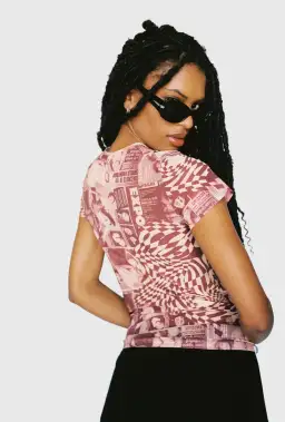 Miaou Mini Tee in Wanted Red Size Small/Au 8  for rent on The Volte - image 3