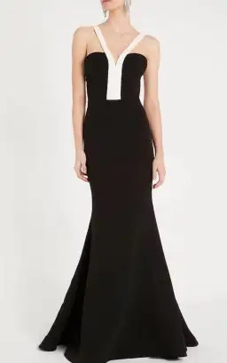Rebecca Vallance Hepburn Full Length Gown Black Size 12 for rent on The Volte - image 1