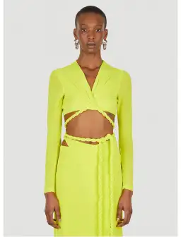 Dion Lee Rope Wrap Skirt Acid Yellow Size 8 for rent on The Volte - image 3