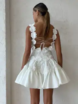 Helen O'Connor Kahlo Dress Ivory Size 8 for rent on The Volte - image 2