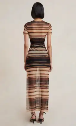 Bec & Bridge Watercolour Short Sleeve Maxi Dress Print Size 10 / M for rent on The Volte - image 2