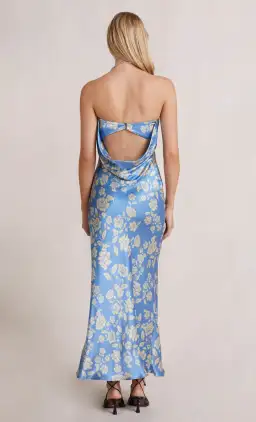 Bec & Bridge Blossom Dress Blue Print  for rent on The Volte - image 2