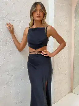 Bec & Bridge Casablanca Top and Skirt Set Black Size 8 for rent on The Volte - image 2