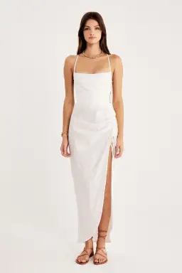 Rumer the Label Loulou Maxi Dress White Size M / Au 10