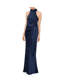 Camilla and Marc Foxglove Gown Navy Size 6 for rent on The Volte - image 1