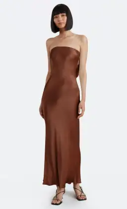 Bec & Bridge Moon Dance Dress Chocolate Size 10 
