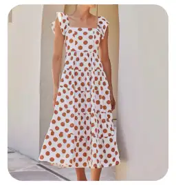 Mister Zimi Gabrielle Dress Tan Spot Size 12