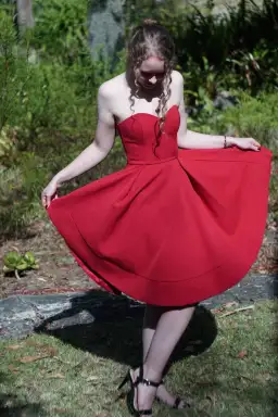 Pilgrim Midnight Chaos Dress in Red Size 6 for rent on The Volte - image 2