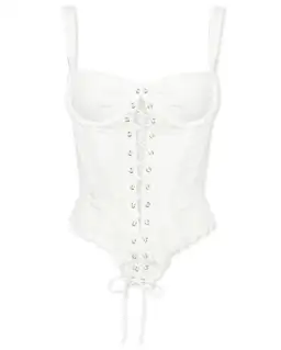 Miaou Deville Corset in White Size 8 for rent on The Volte - image 4
