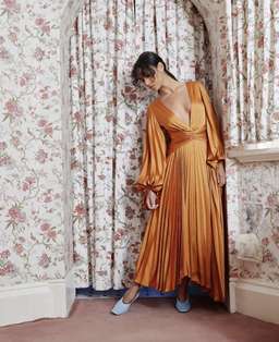 Acler Palms Dress - Tumeric sz 10 for rent on The Volte - image 2