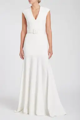 Rebecca Vallance Milan Gown White Size 12 for rent on The Volte - image 3