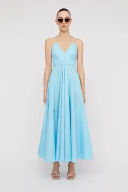 Scanlan Theodore Parachute Strappy Dress French Blue Size 6 / XS for rent on The Volte - image 1