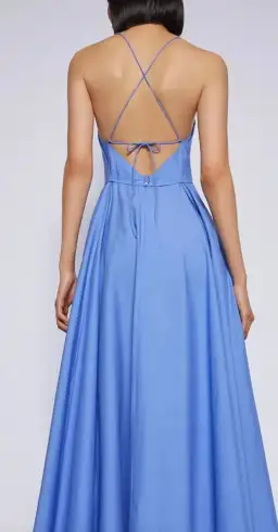 Scanlan Theodore Parachute Cotton Strappy Dress in Mauve Size 6 / XS for rent on The Volte - image 3