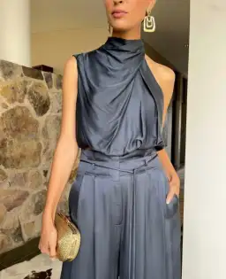 Sheike Gracie Top and Pants Set Grey Size 6 for rent on The Volte - image 5