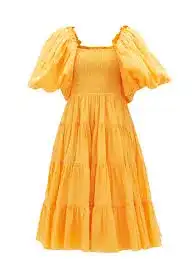Aje Midi Cherished Dress Orange Size 8 / S for rent on The Volte - image 2