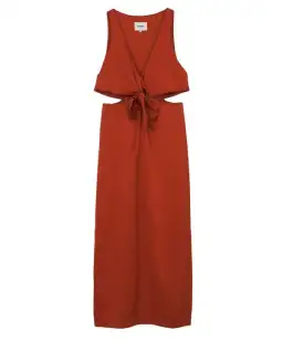 Nanushka Regina Dress Size Red XS/Au 6  for rent on The Volte - image 5