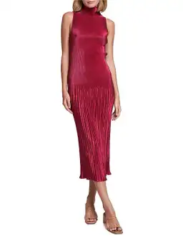 L'Idee Soiree Moss Gown in Ruby Size 10 for rent on The Volte - image 3