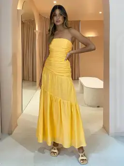 Issy Isles Dress in Orange Sorbet Size 6 for rent on The Volte - image 1