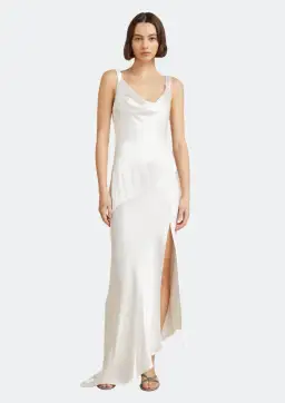 Bec & Bridge Moon Dance Cowl Dress White Size 6 / XS for rent on The Volte - image 1