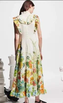 Alemais Constance Midi Dress Floral Size 16 for rent on The Volte - image 3