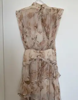 Shona Joy Nina Midi Dress Blush/Multi Size 8 for rent on The Volte - image 4