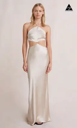 Bec & Bridge Kara Maxi Dress in Sand Size 8 for rent on The Volte - image 4