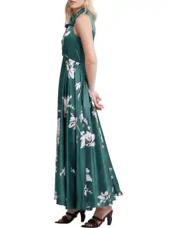 Aje Efflorescent Midi Dress Green Size 6 for rent on The Volte - image 2