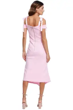Rebecca Vallance Garance Midi Dress Pink Size 10 for rent on The Volte - image 2