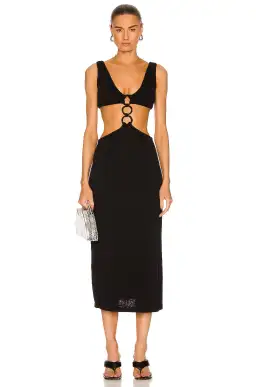 Cult Gaia Mert Knit Dress Black Size S / Au 8 for rent on The Volte - image 1