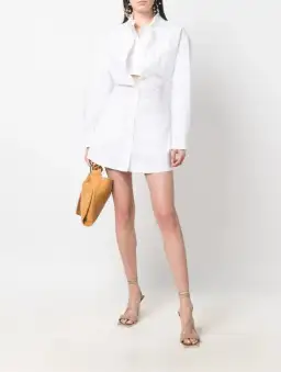 Jacquemus La Robe Baunhilha Mini Dress White Size 40 / Au 12