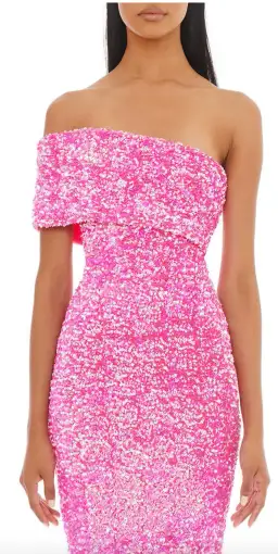 Eliya The Label Alyssa Sequin Dress Pink Size XS / Au 6 for rent on The Volte - image 4