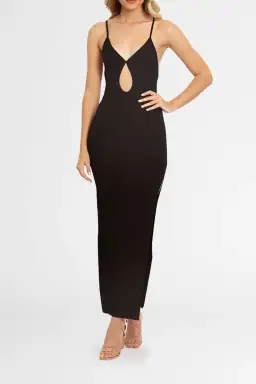 Bec & Bridge Ula Maxi Dress Black Size 10