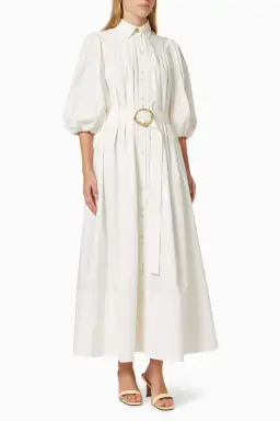 Aje Casabianca Shirt Dress White Size 6 for rent on The Volte - image 1
